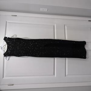 Elegant Black Sequin Gown